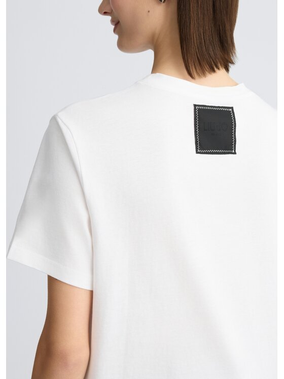 Liu Jo Liu Jo T-shirt CA5392J630811111 Bianco Regular Fit