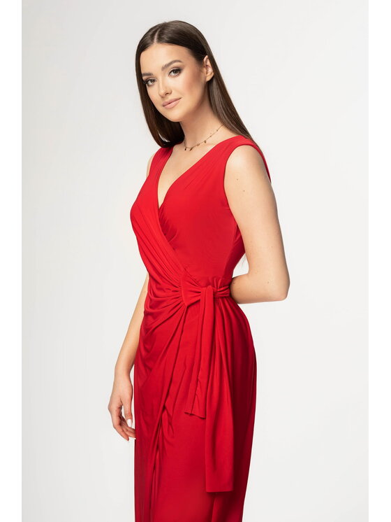 Aurora Aurora Vestito Robin Rosso Curvy Fit
