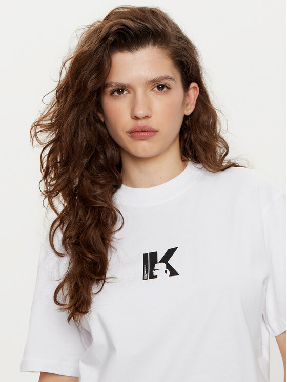 Karl Lagerfeld Jeans Karl Lagerfeld Jeans T-Shirt A1W17031 Weiß Regular Fit