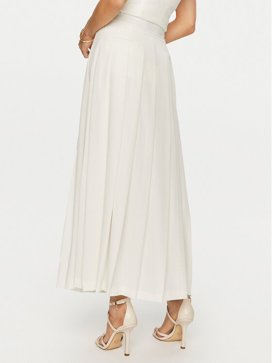 ViCOLO ViCOLO Πλισέ φούστα TB0979 Λευκό Relaxed Fit