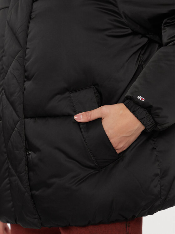Tommy Jeans Tommy Jeans Giubbotto invernale Ovr Satin DW0DW16586 Nero Regular Fit