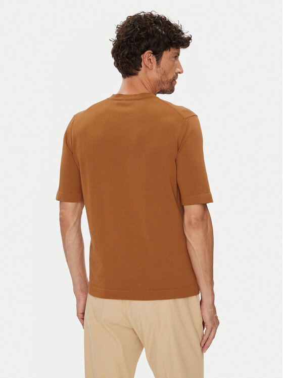 K-Way K-Way T-shirt Combe K4126SW Smeđa Regular Fit