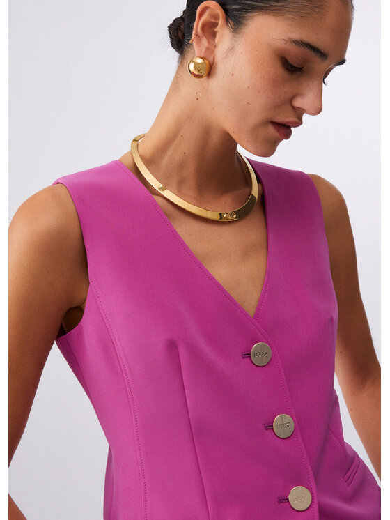 Liu Jo Liu Jo Gilet CA6222T2200P963B Rosa Regular Fit