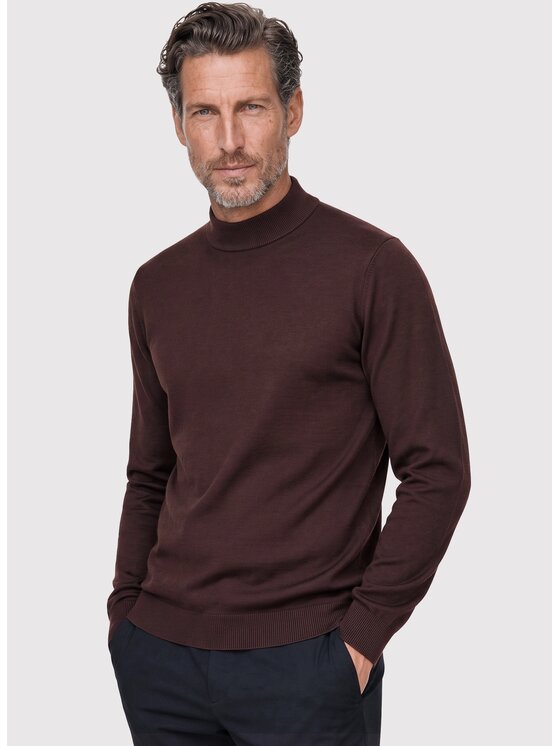 Pako Lorente Pako Lorente Sweter P26WN-2X-009 Brązowy Slim Fit