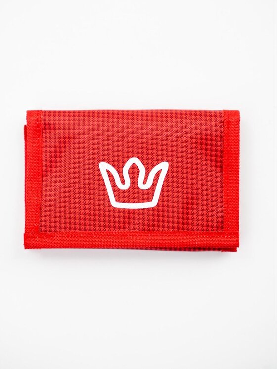 Jigga Wear Jigga Wear Portfel Materiałowy Portfel SPORTOWY ZAMYKANY Czerwony Jigga Wear Simple Crown uni Czerwony