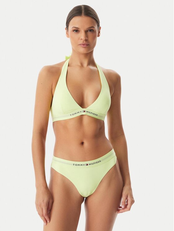 Tommy Hilfiger Tommy Hilfiger Bikinio viršus UW0UW06358 Šviesiai geltona