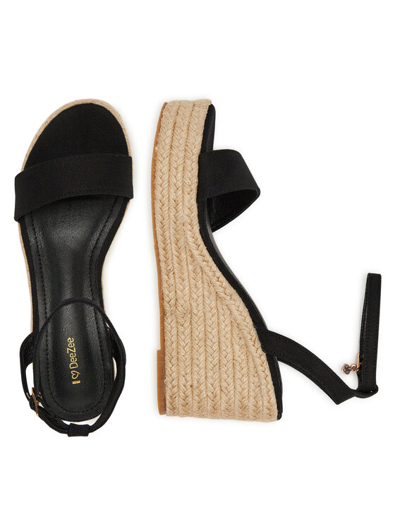 DeeZee DeeZee Espadrilky EA0315-2 Čierna