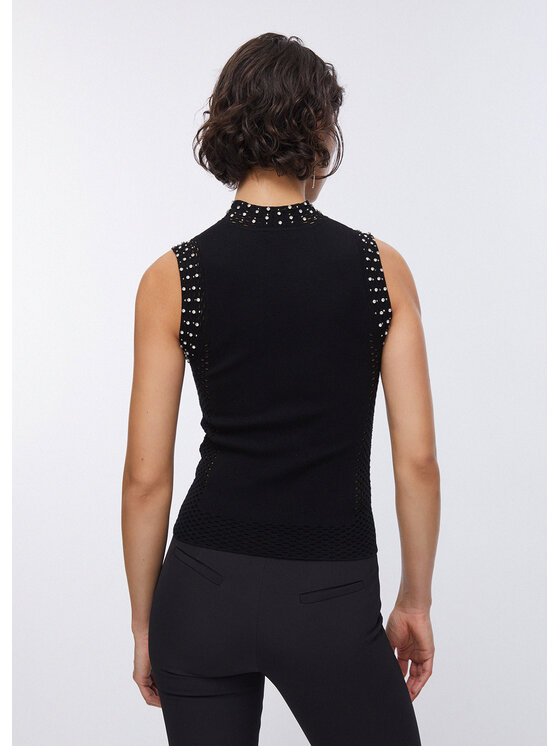 Liu Jo Liu Jo Sweter PA6027MS99E22222 Czarny Slim Fit