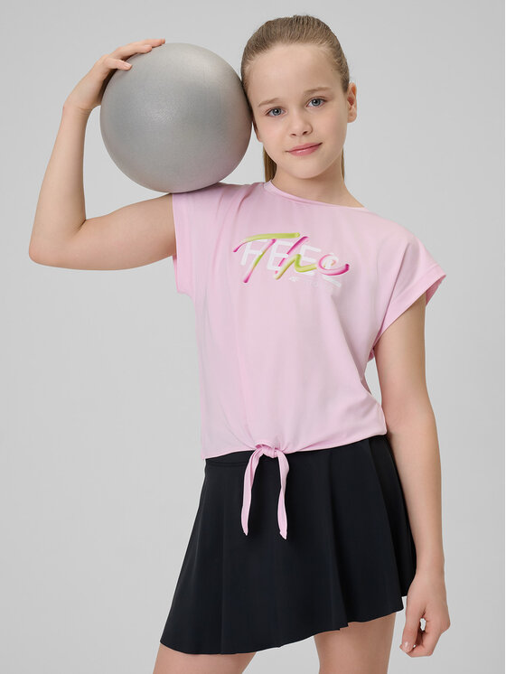 4F 4F Koszulka techniczna JOY MOTION Różowy jasny Regular Fit