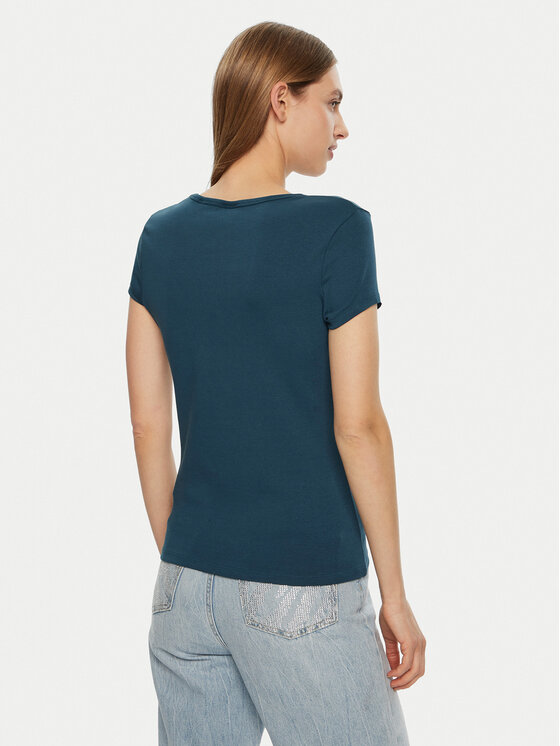 Guess Guess T-Shirt V4BI16 KCIV1 Blau Regular Fit