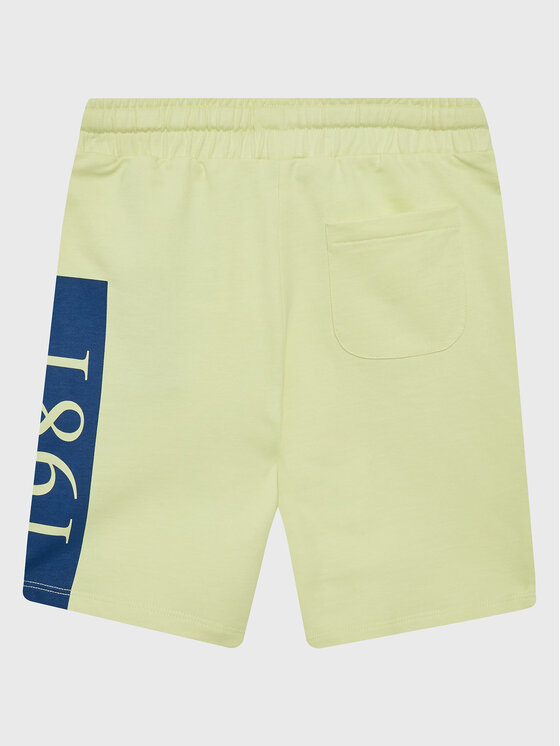 Guess Guess Športne kratke hlače L3GD03 KA6R0 Rumena Relaxed Fit