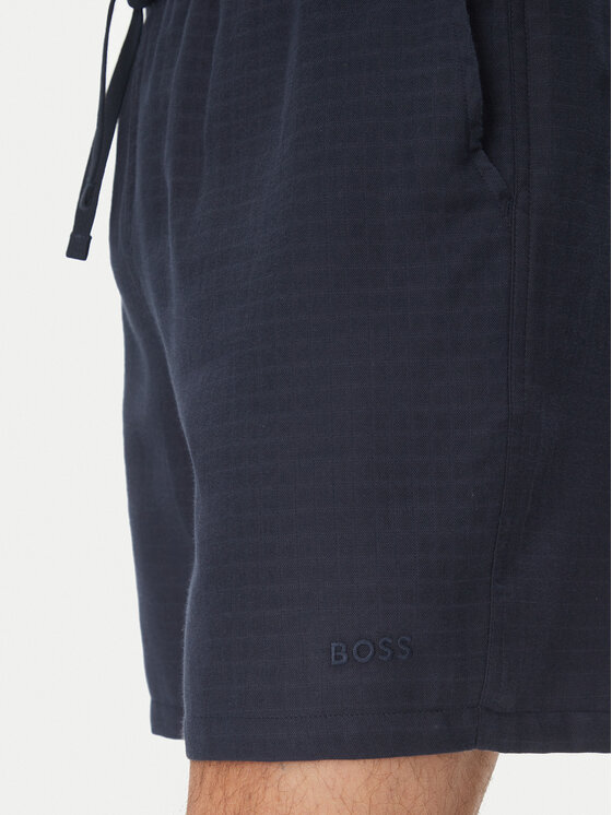 BOSS BOSS Kratke hlače iz tkanine 50540134 Mornarsko modra Regular Fit
