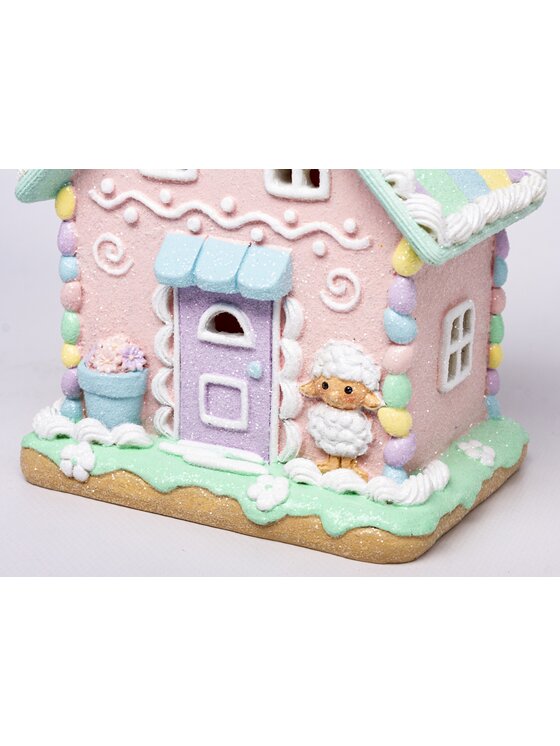 MIAhome MIAhome Figurka wielkanocny domek LED PASQUA Kolorowy