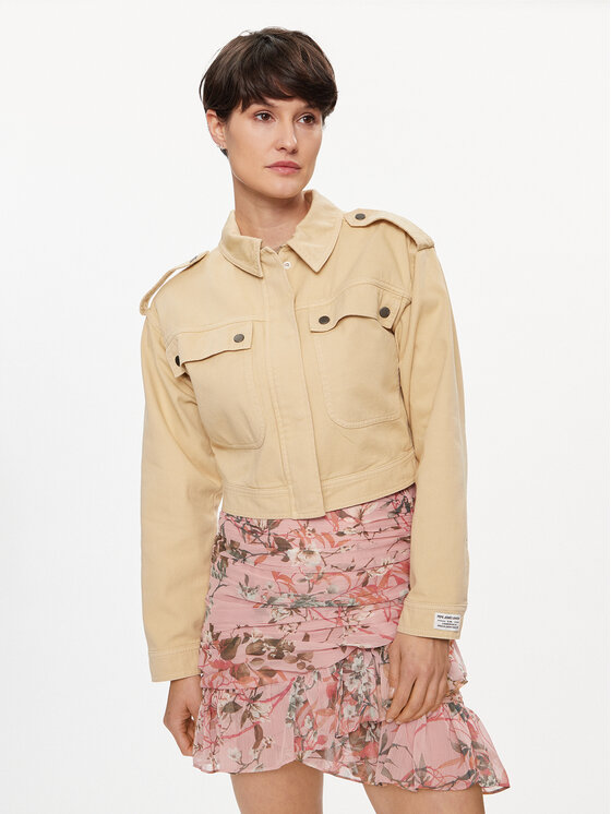 Pepe Jeans Pepe Jeans Košulja-jakna Samantha PL402363 Bež Regular Fit