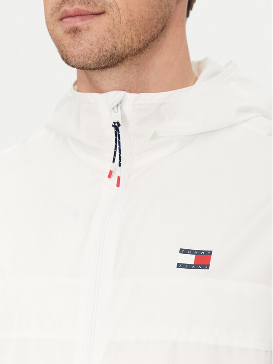Tommy Jeans Tommy Jeans Giacca a vento Chicago DM0DM20204 Écru Regular Fit
