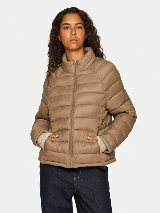 Vila Vila Giubbotto piumino Sibira 14094318 Marrone Regular Fit