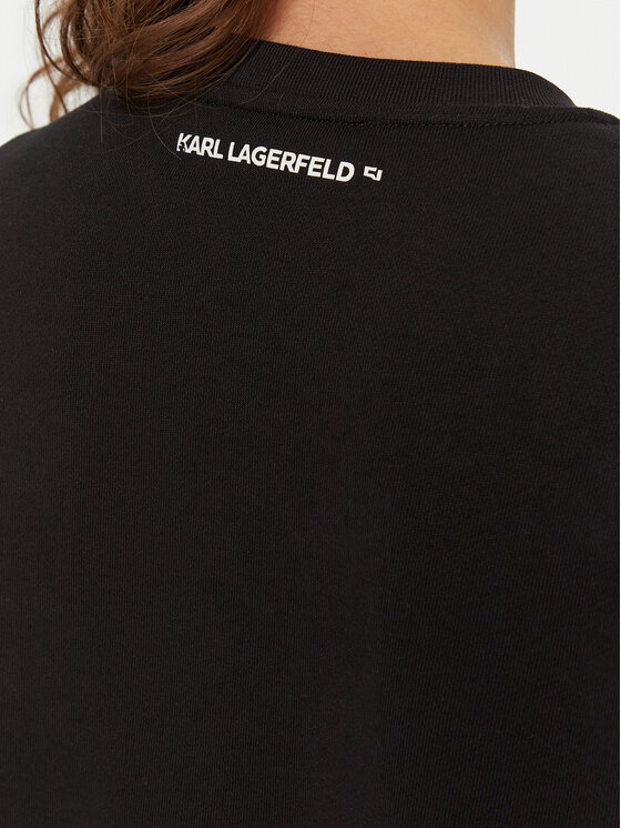 KARL LAGERFELD KARL LAGERFELD Світшот A1W20045 Чорний Regular Fit