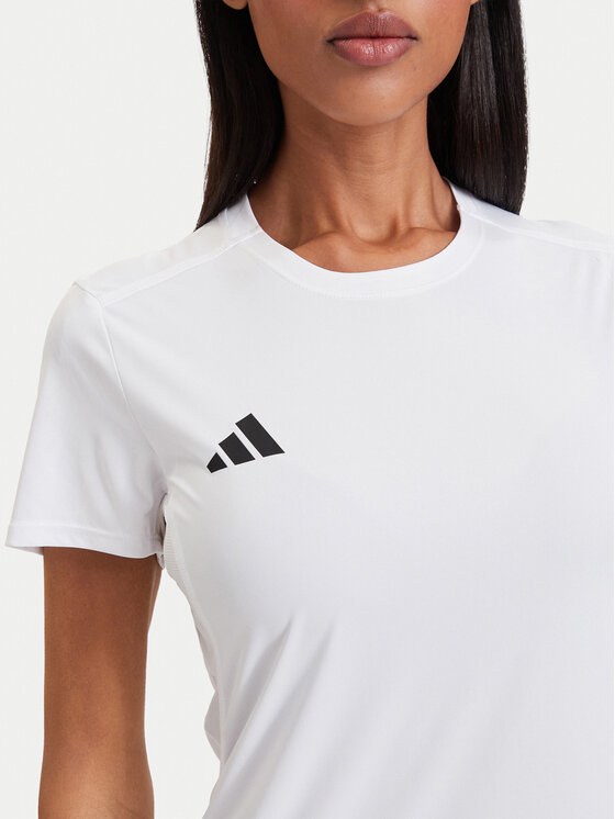 adidas adidas Тениска от техническо трико Adizero Essentials Running IN1173 Бял Slim Fit