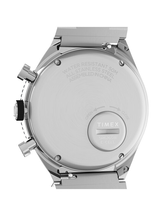 Timex Timex Zegarek TW2V69900 Srebrny