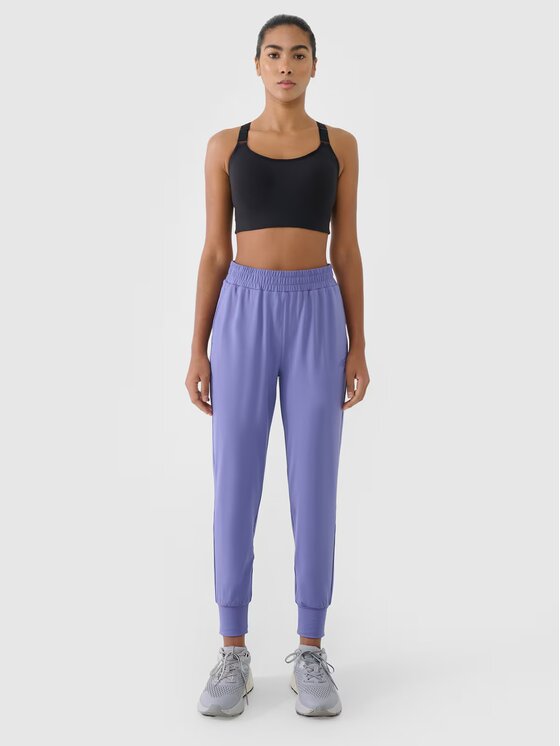 4F 4F Pantaloni da donna 4FRSS25TFTRF0789-32S Blu Regular Fit
