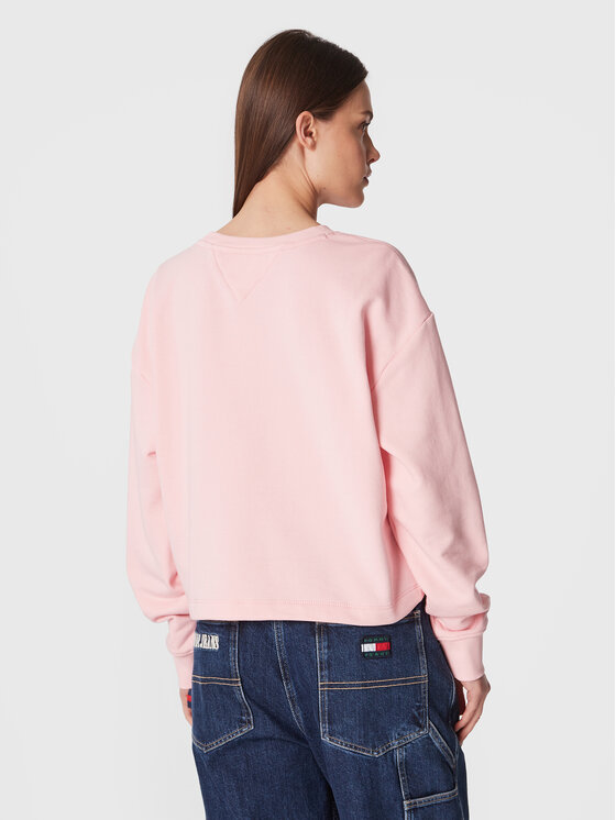 Tommy Jeans Tommy Jeans Felpa Essential DW0DW14851 Rosa Regular Fit