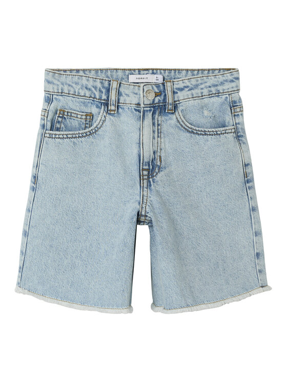 NAME IT NAME IT Jeans kratke hlače Bella 13240207 Modra Wide Leg