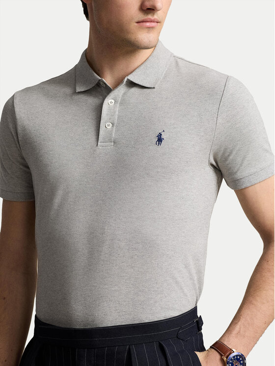 Polo Ralph Lauren Polo Ralph Lauren Pólóing 710941439004 Szürke Custom Slim Fit