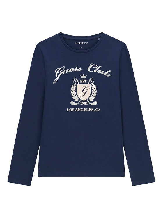 Guess Bluză J6YI21 K3747 Bleumarin Regular Fit