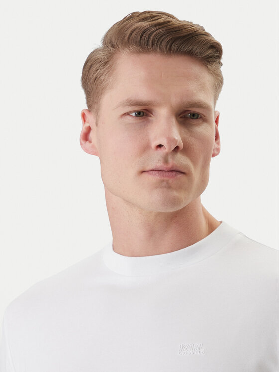 KARL LAGERFELD KARL LAGERFELD T-krekls 755034 562235 Balts Regular Fit
