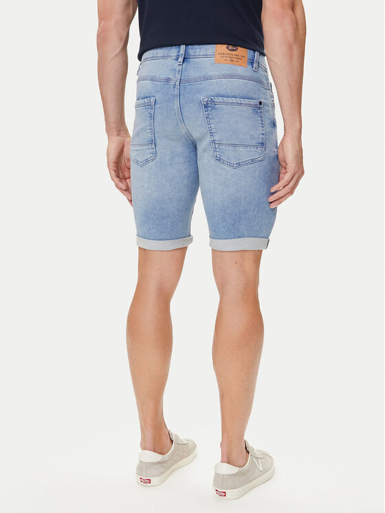 Petrol Industries Petrol Industries Pantaloni scurți de blugi M-ROS-SHO001 Albastru Slim Fit