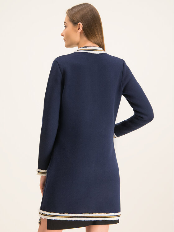 Tory Burch Tory Burch Cardigan Fringe Kendra 59786 Blu scuro Regular Fit