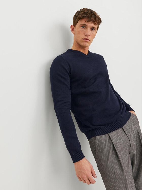 Jack&Jones Jack&Jones Sweater 12137194 Sötétkék Regular Fit