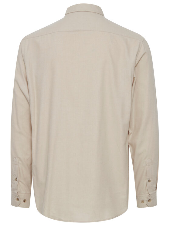 Solid Solid Πουκάμισο 21107465 Μπεζ Regular Fit