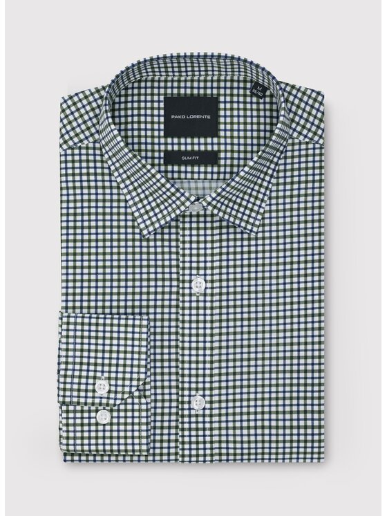 Pako Lorente Pako Lorente Koszula P26WF-1X-023 Zielony Slim Fit