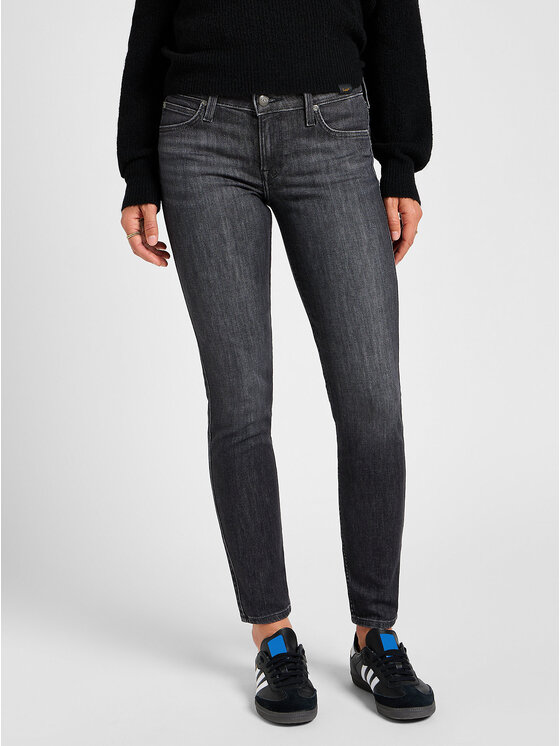 Lee Lee Jeansy SCARLETT Szary Slim Fit