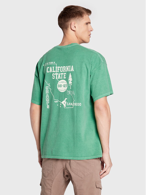 Férfi Póló BDG Urban Outfitters, Méret: L, Zöld, 75326066