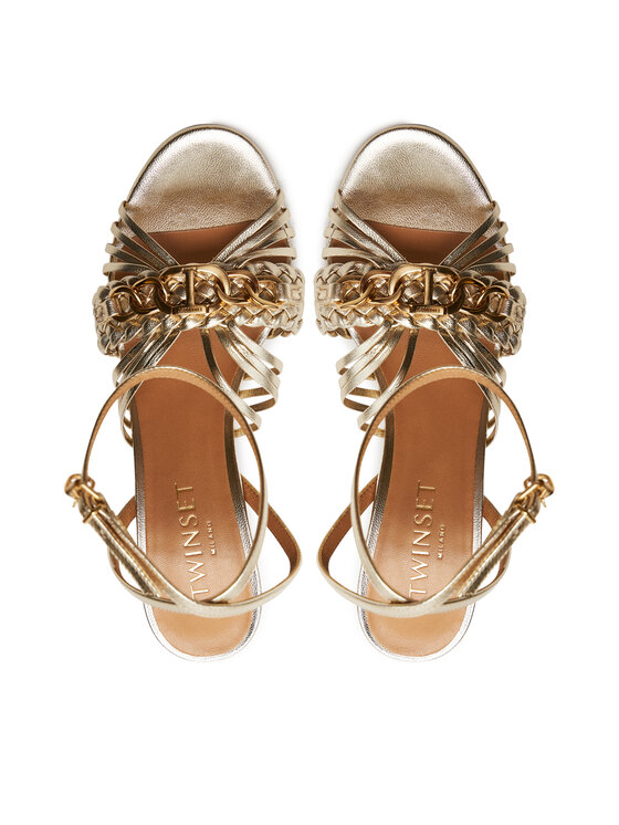 TWINSET TWINSET Sandalen 241TCP170 Goldfarben