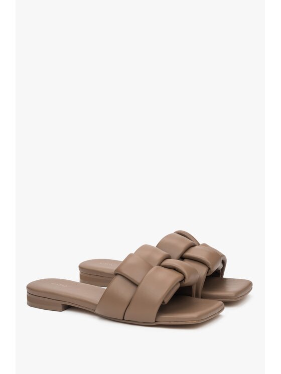 Estro Estro Παντόφλες ER00117094 Καφέ