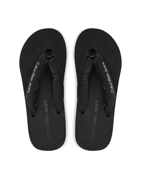 Calvin Klein Jeans Calvin Klein Jeans Japanke Beach Wedge Sandal Padded Ny YW0YW01397 Crna