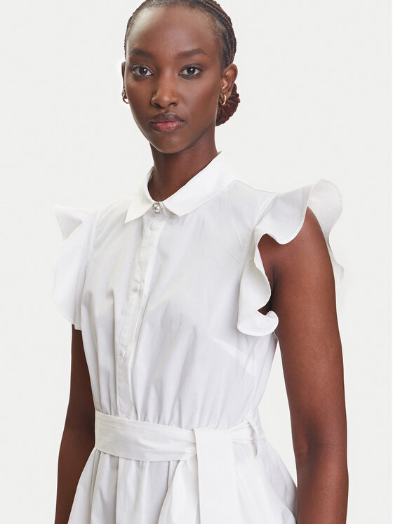 Fracomina Fracomina Vestito da giorno FR23SD1027W40001 Bianco Regular Fit