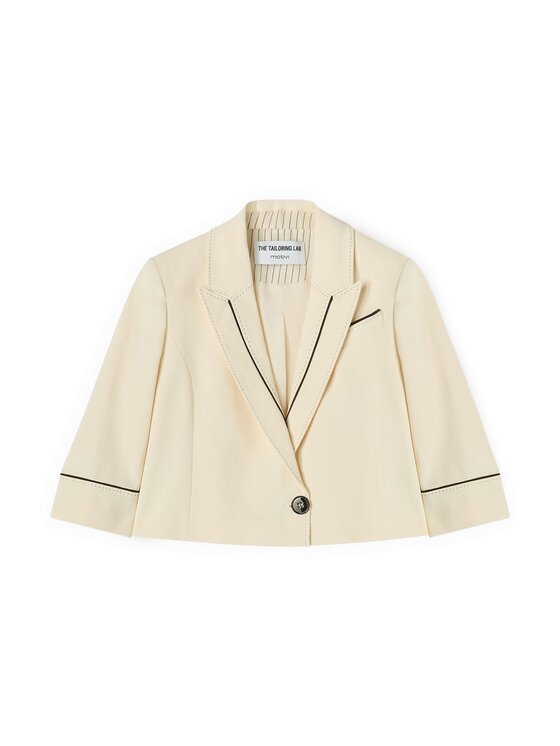 Motivi Motivi Giacca di transizione Q073Q001095N011 Bianco Regular Fit