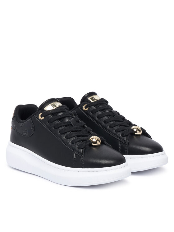 Guess Guess Sneakersy FLTFRE LEA12 Čierna
