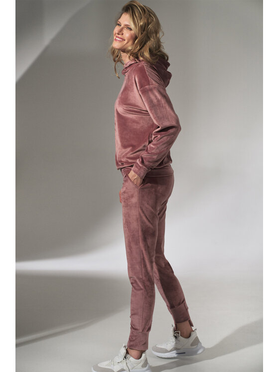 FIGL FIGLFIGL Pantaloni da donna M746 Rosa Regular Fit