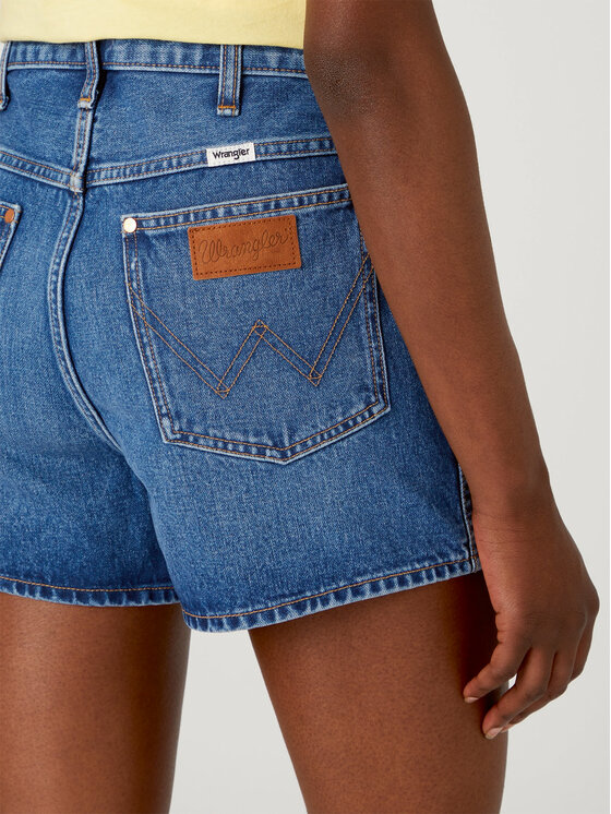 Wrangler Wrangler Szorty jeansowe Festival W25J7316O 112332441 Niebieski Regular Fit