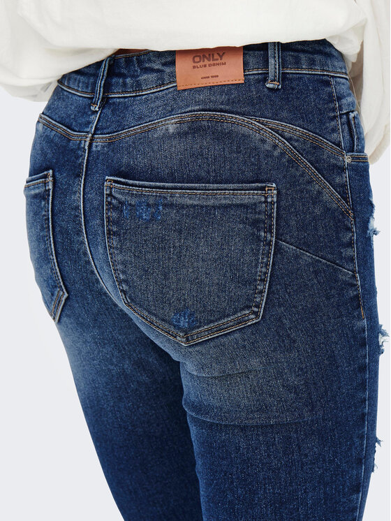 ONLY ONLY Blugi 15259128 Bleumarin Skinny Fit