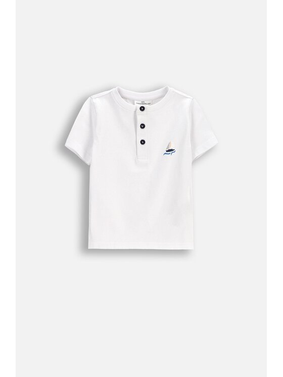 Coccodrillo Coccodrillo T-Shirt WC6143204NBN-001 Biały Regular Fit