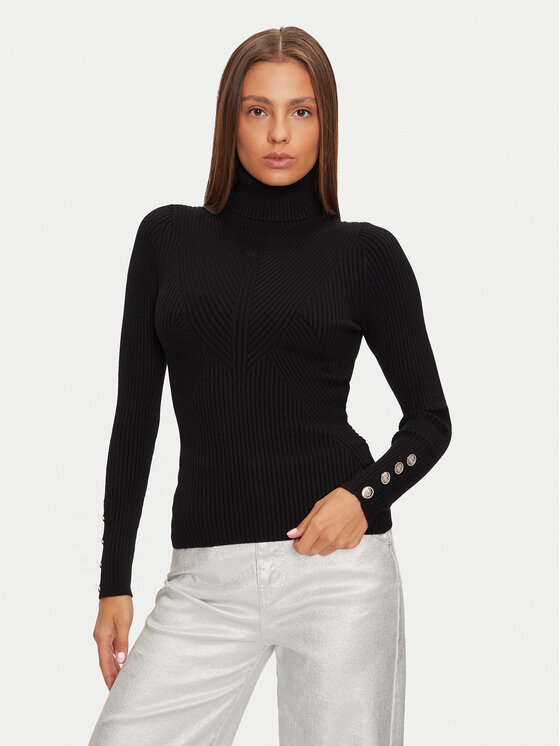 Marciano Guess Pull a col roule 4BGR02 5613Z Noir Regular Fit Modivo