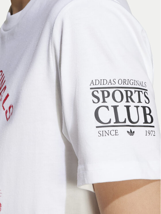 adidas adidas T-Shirt Graphic JV7694 Bílá Regular Fit