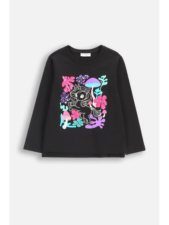 T-Shirt, rozmiar 110, Czarny, ZC5143103RGK-021