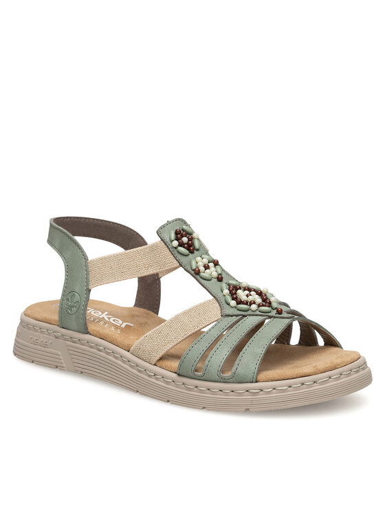 Rieker Rieker Sandály V9120-52 Zelená